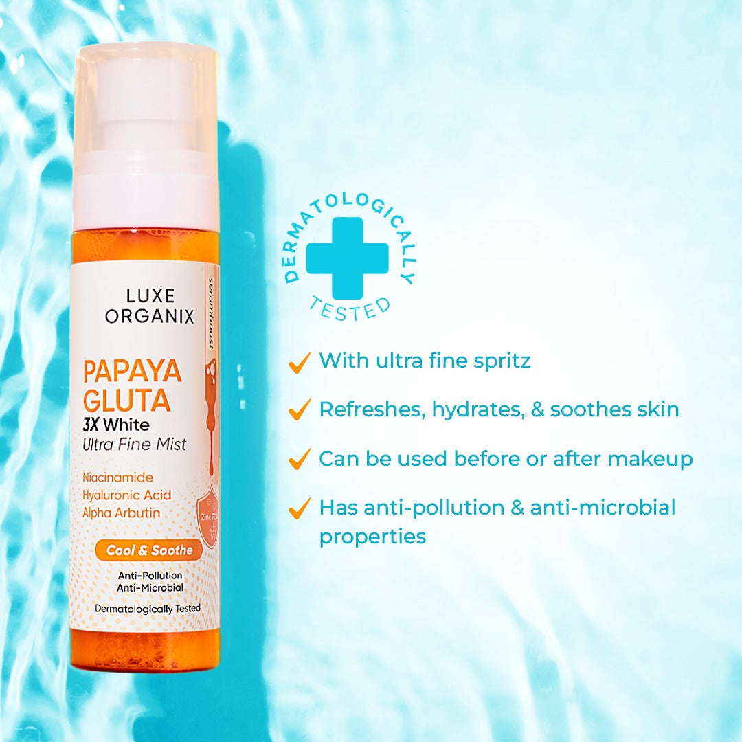 Luxe Organix Papaya-Gluta Ultra Fine Mist 80ml