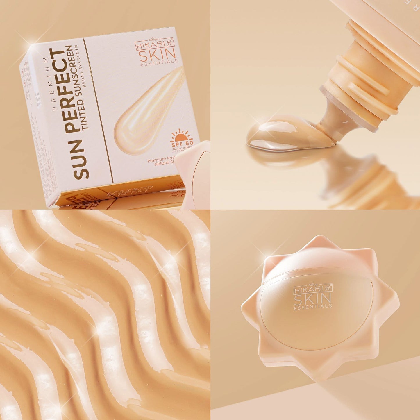 Hikari Skin Essentials SUN PERFECT Tinted Sunscreen UVA/UVB SPF50 50ml