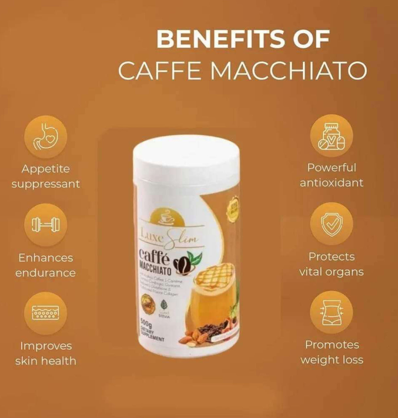 Luxe Slim Caffe Macchiato 500g