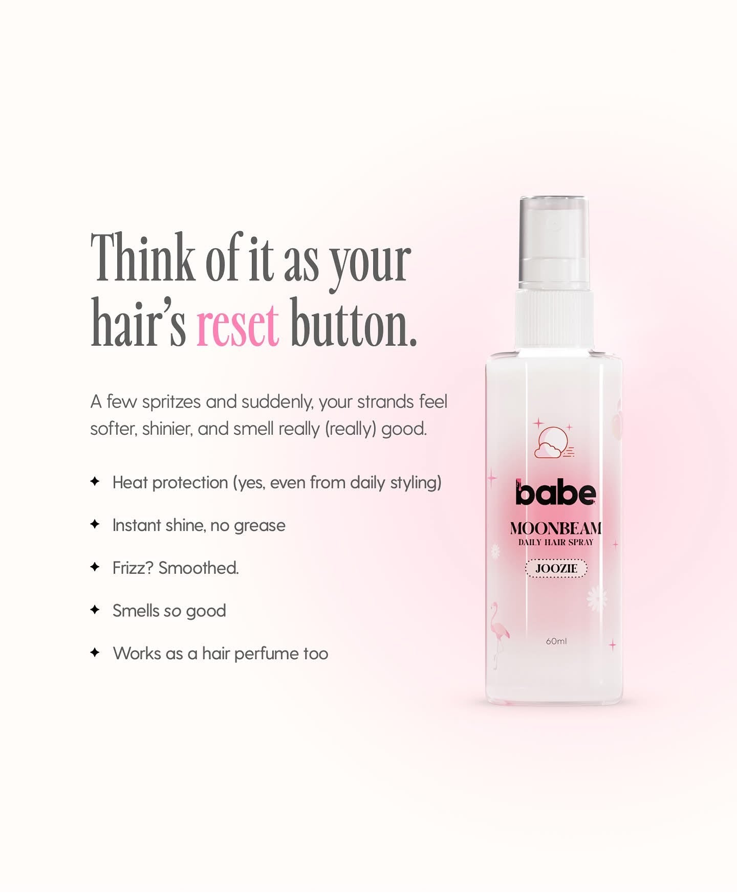 Babe Formula Moonbeam (Joozie) Daily Hair Spray 60ml