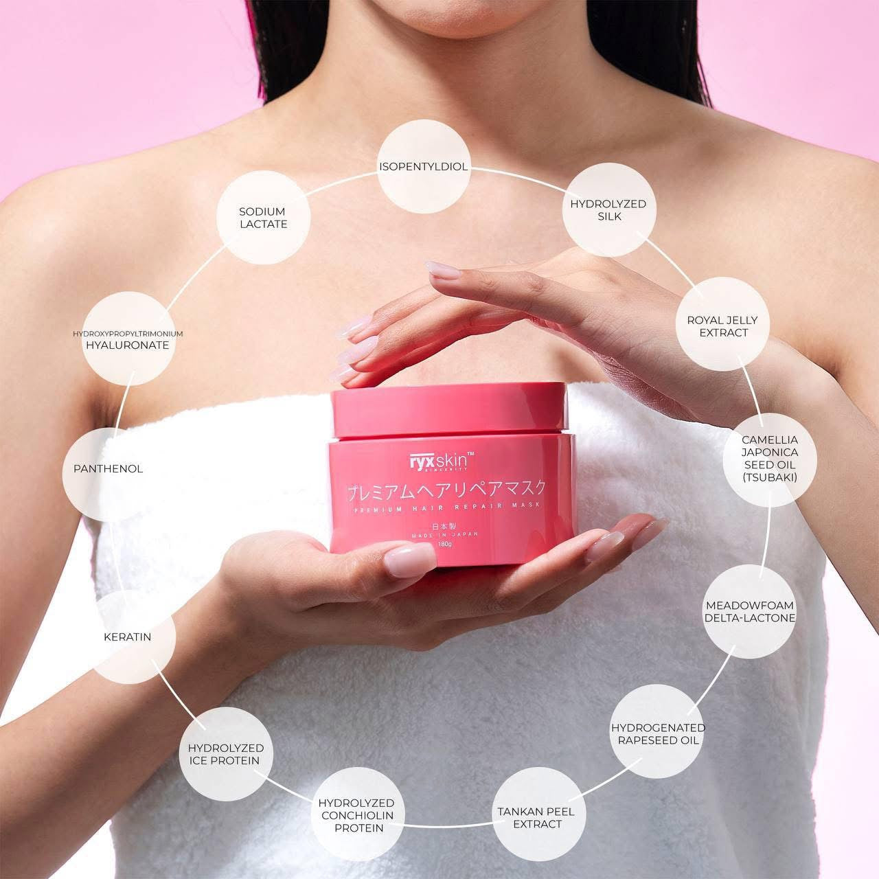RYX Skin Premium Hair Repair Mask 180g Japan Made