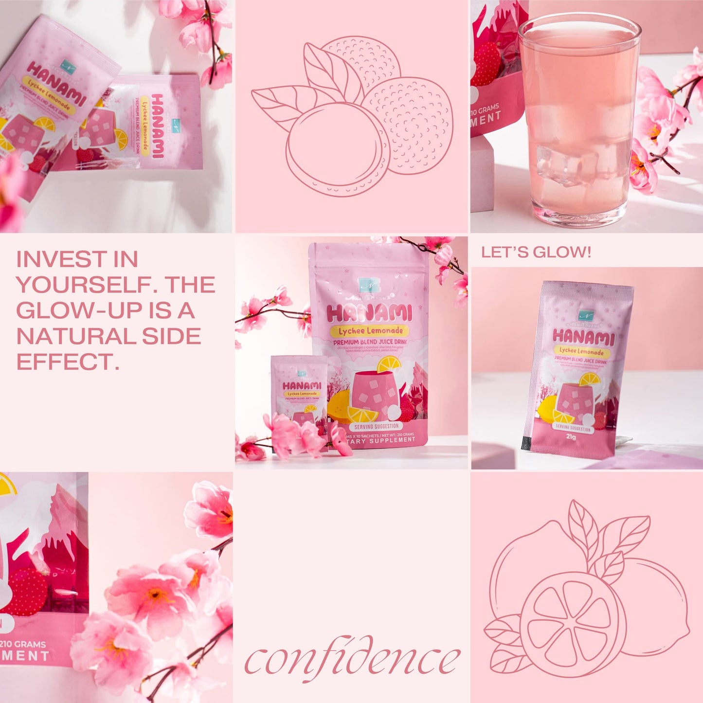 Namiroseus Hanami Lychee Lemonade Premium Blend Juice Drink 10s