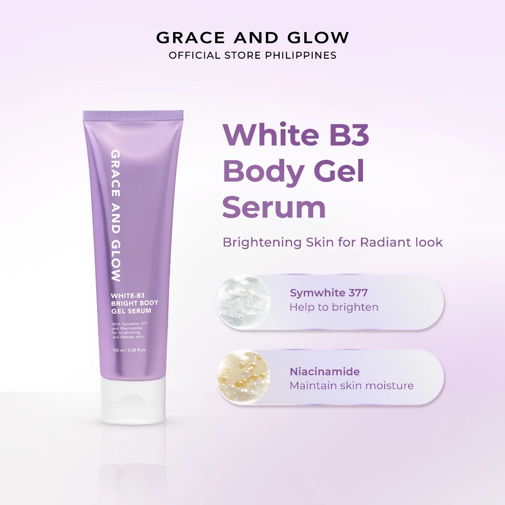 Grace and Glow White B3 Bright Body Gel Serum For Brightening 150ml