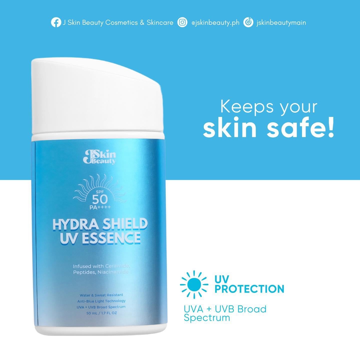 JSkin Beauty Hydra Shield UV Essence
SPF50 PA++++ 50ml