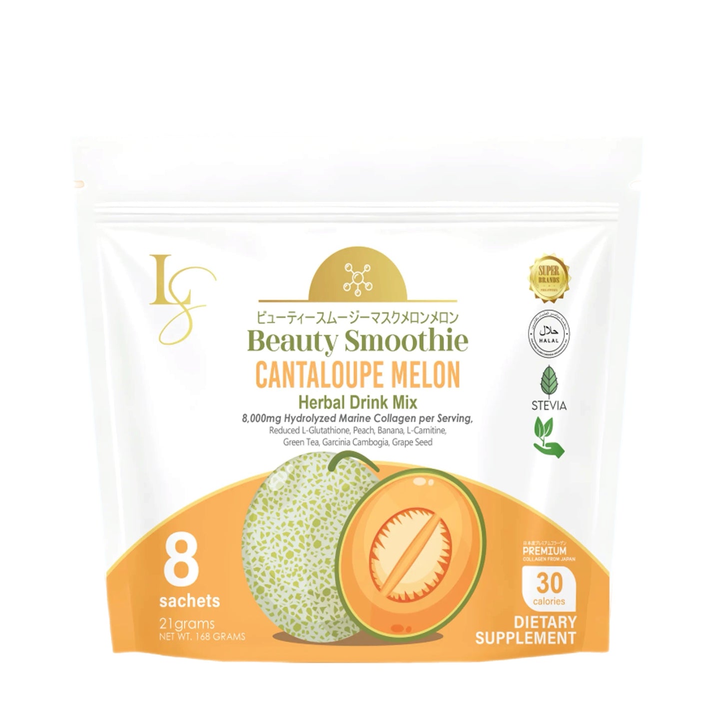 Luxe Slim Cantaloupe Beauty Smoothie 8s