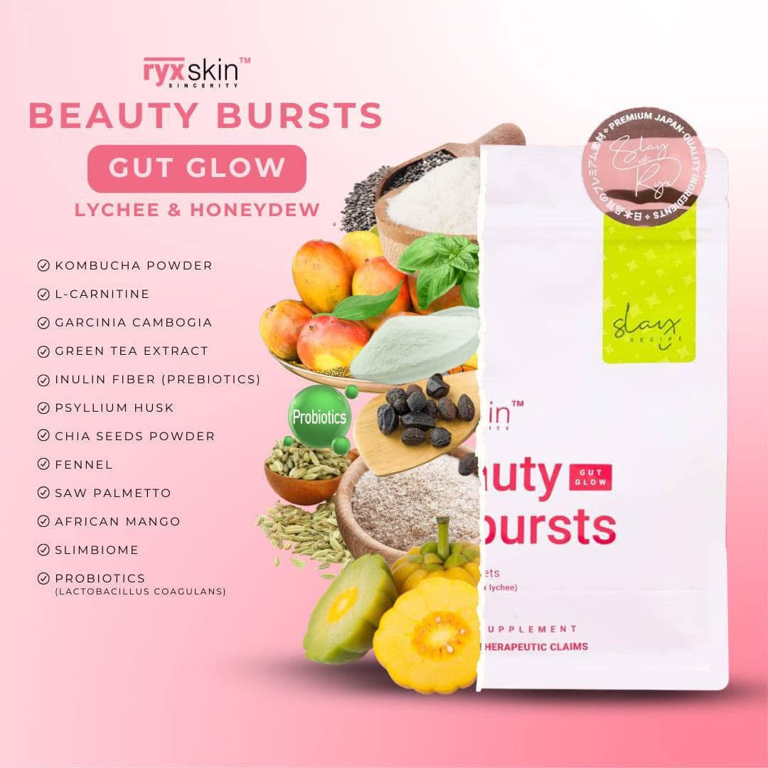 RYX Skin Beauty Bursts Gut Glow Milky Powder Mix 10s