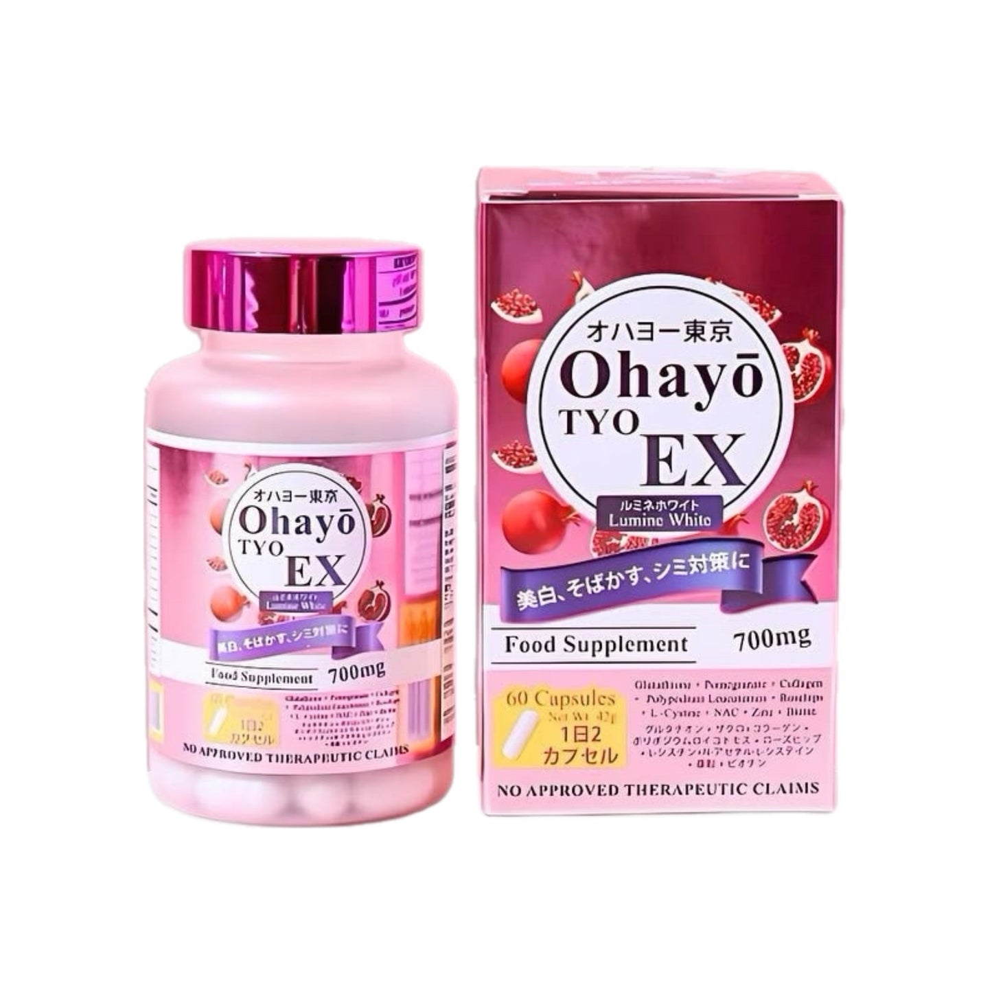 Ohayo TYO EX Lumine White 60 Capsules
