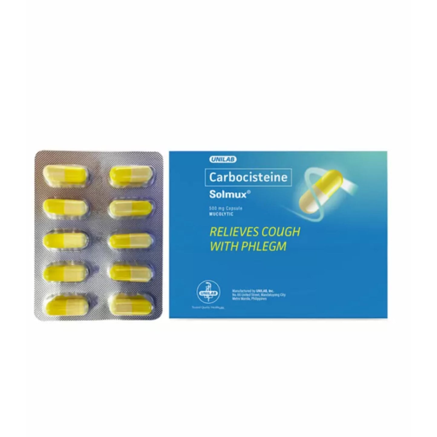 Solmux Capsule (Carbocisteine) 500mg 10 Capsules
