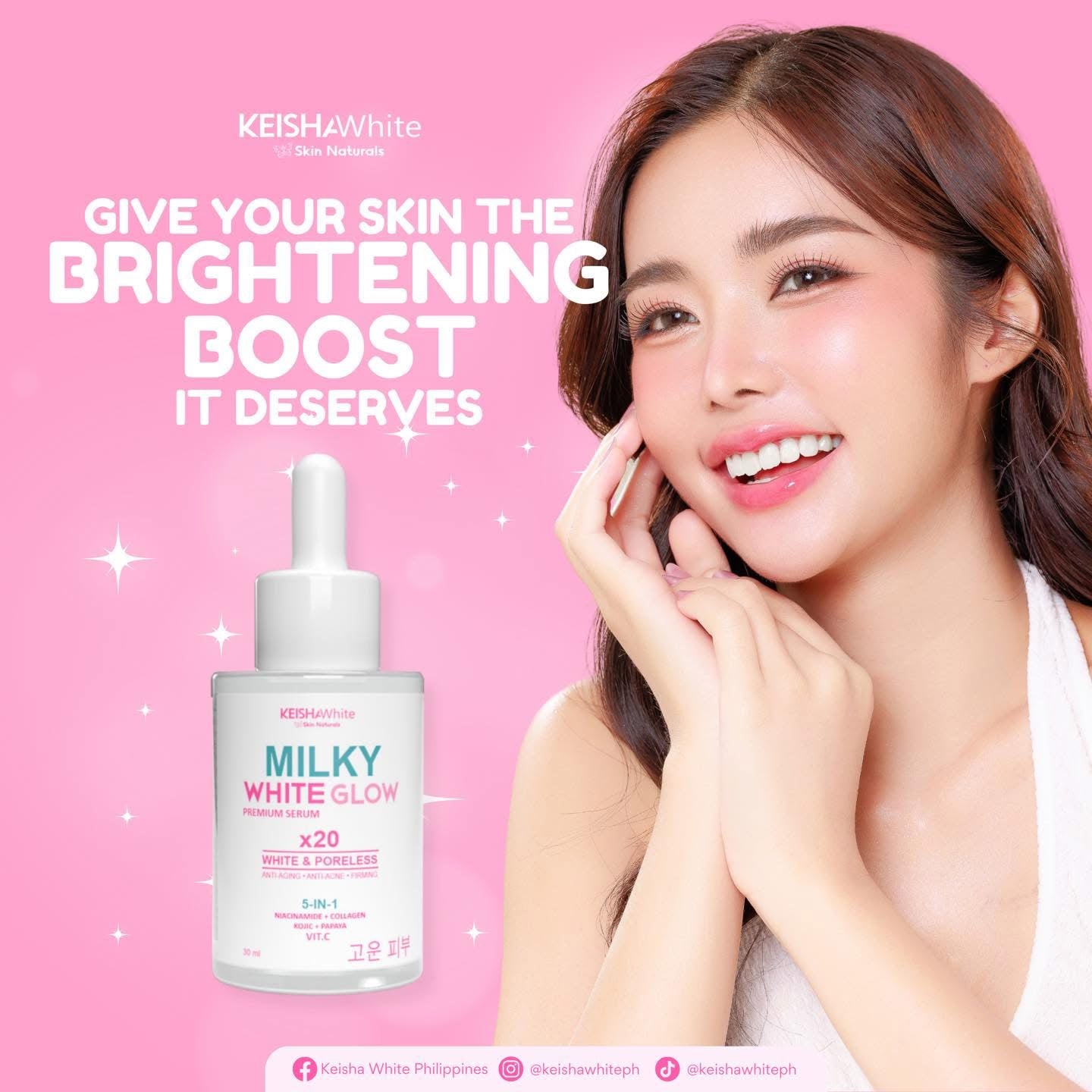 Keisha White Milky White Glow Premium Serum 30ml