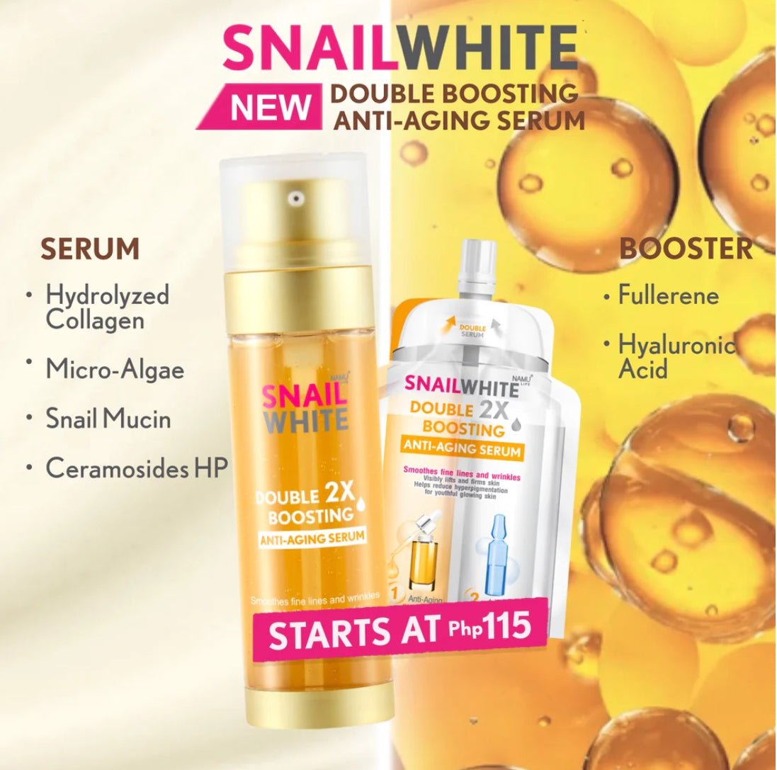 SNAILWHITE Double Boosting Anti-Aging Serum 40ml + 40ml