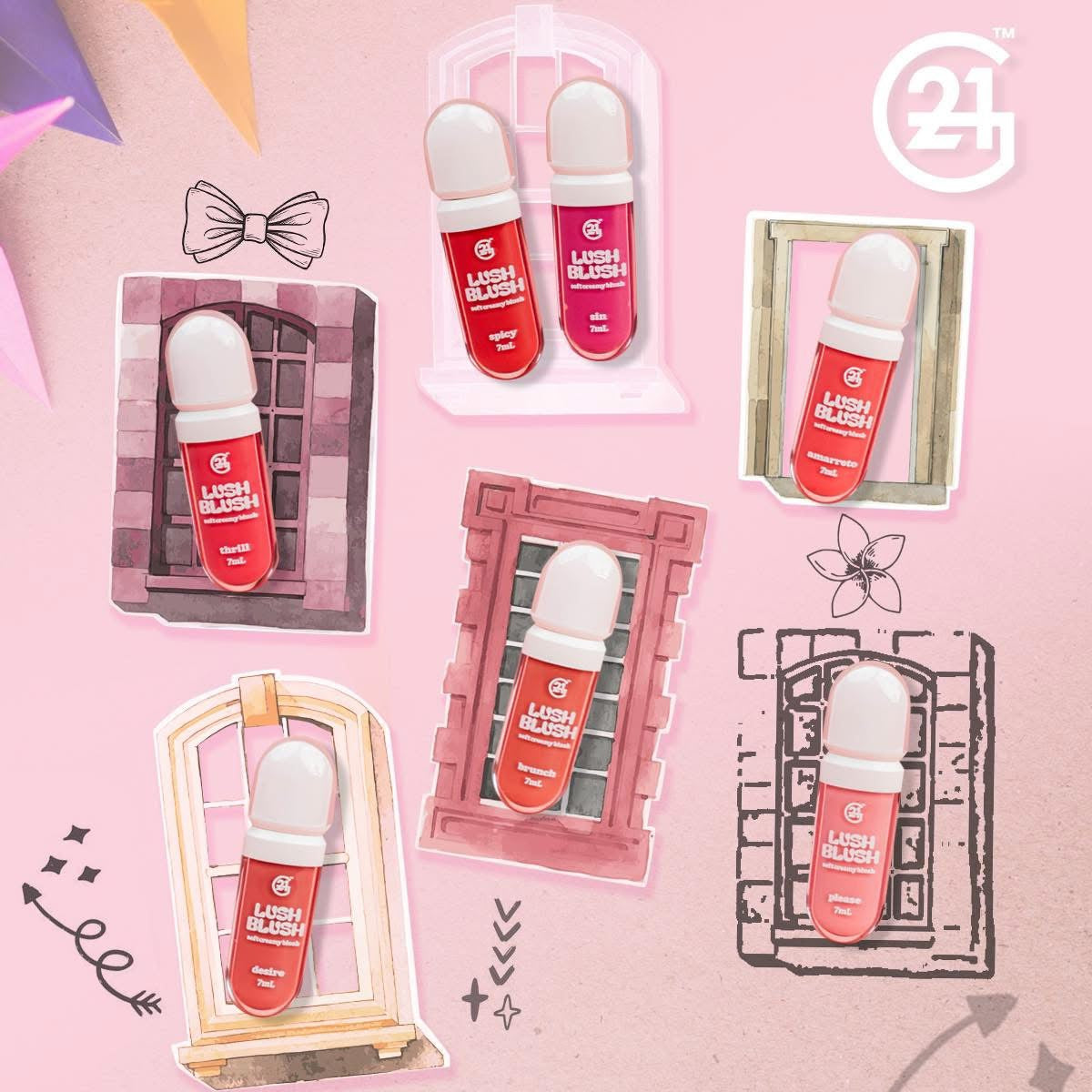 G21 Soft Creamy Lush Blush 7ml (Choose A Shade)