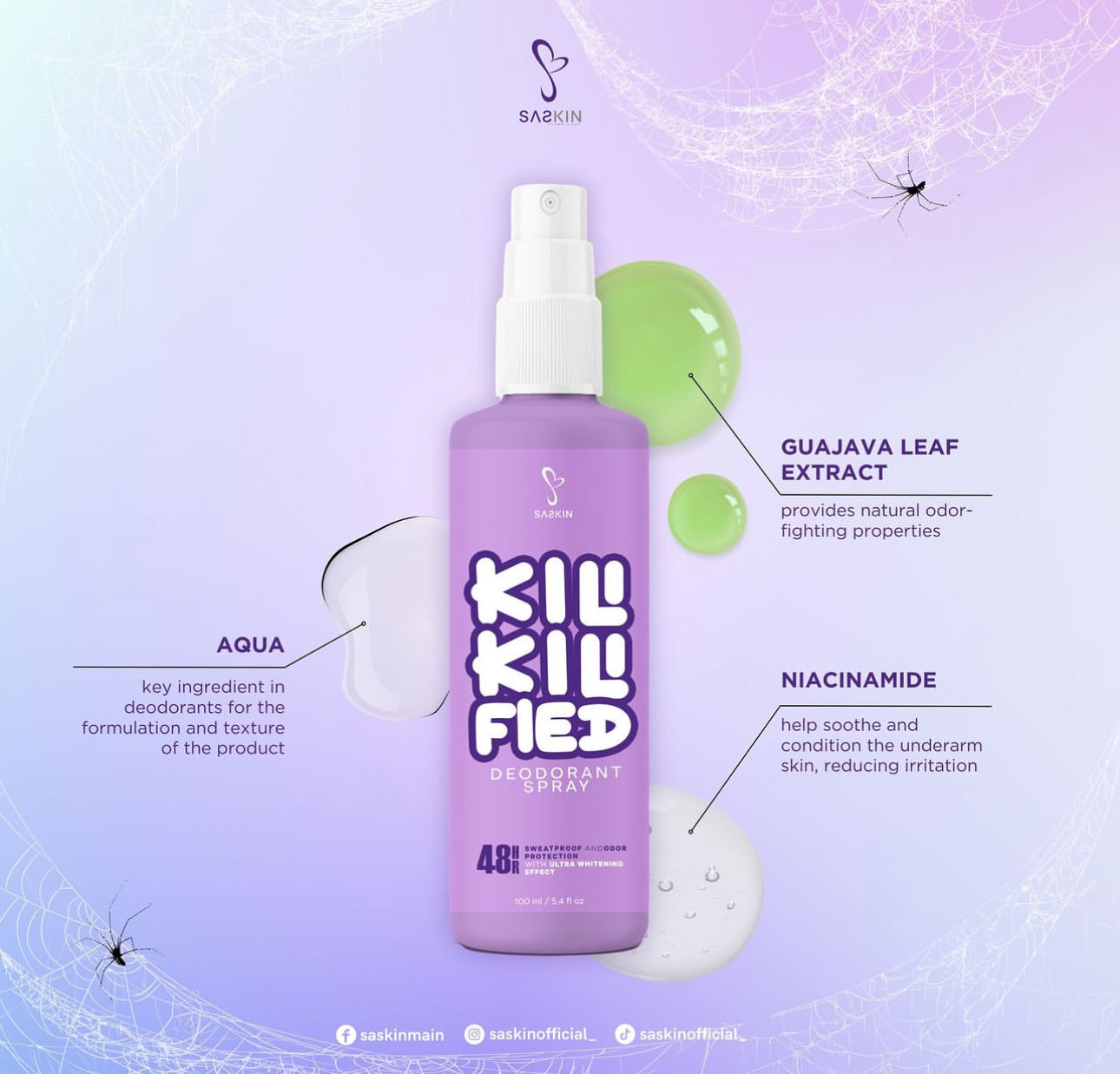 Kili Kili Fied Whitening Deodorant Spray 60ml