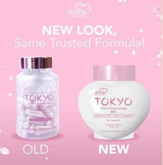 Aishi Premium Tokyo White C-Block Dyfage Glutathione (60 Capsules)