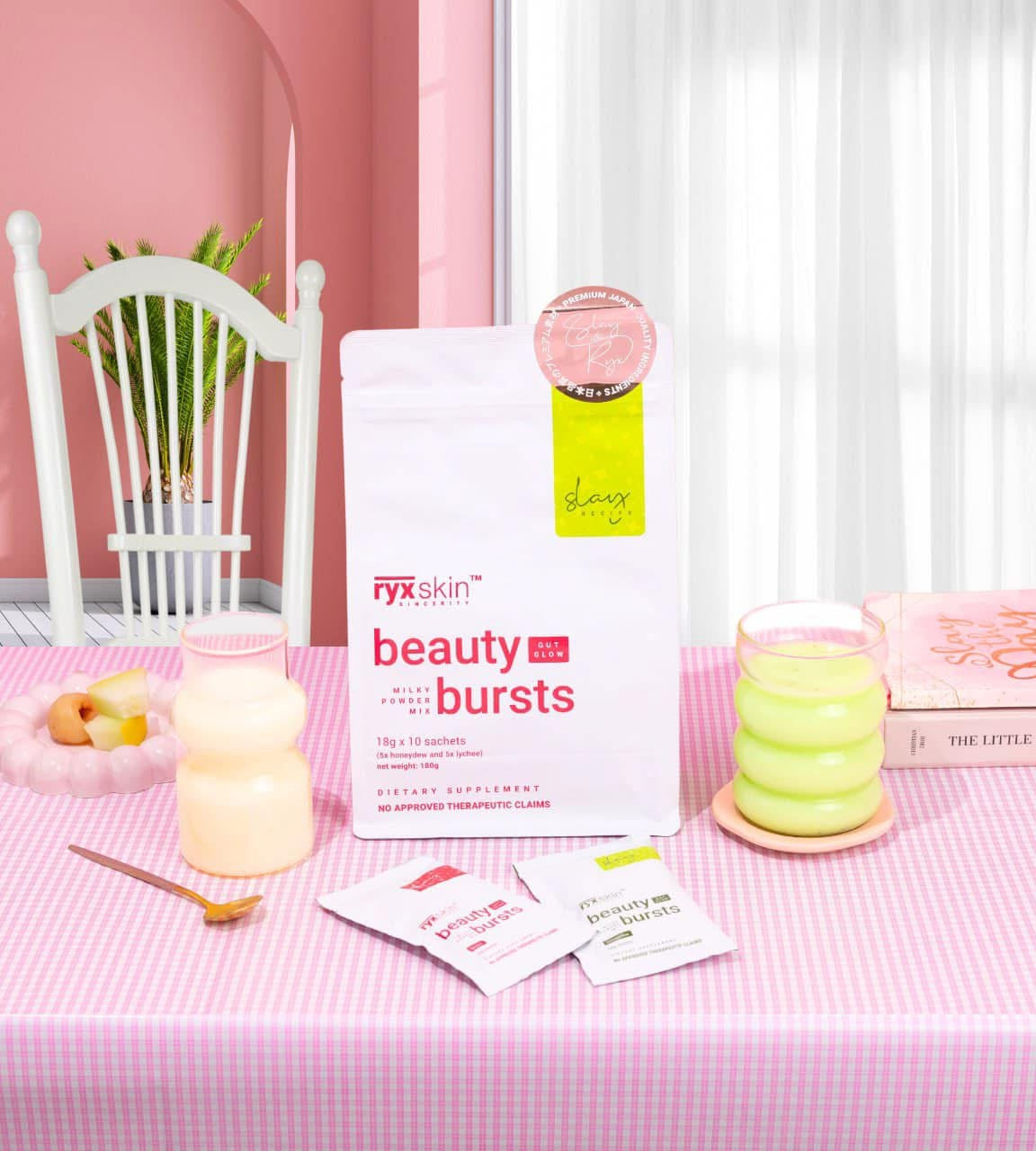 RYX Skin Beauty Bursts Gut Glow Milky Powder Mix 10s