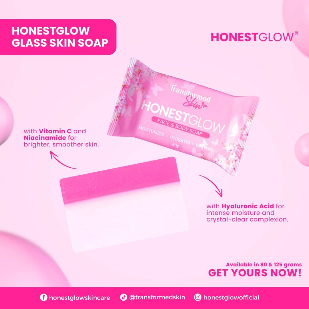 Honest Glow Face and Body Soap 125g
