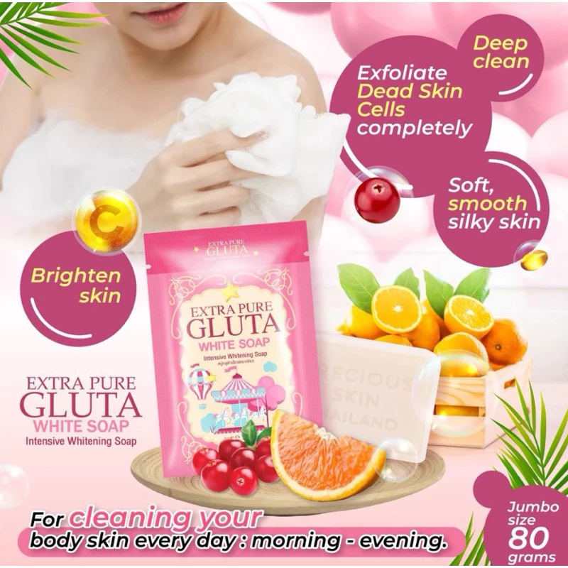 Extra Pure Gluta White Soap by Precious Skin Thailand 80g
