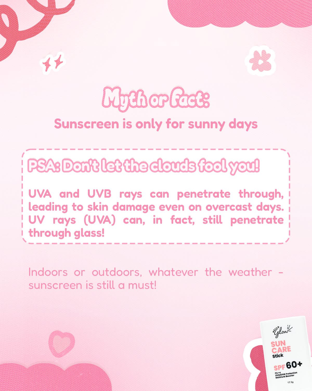 Hello Glow Sun Care Stick SPF 60+ PA++