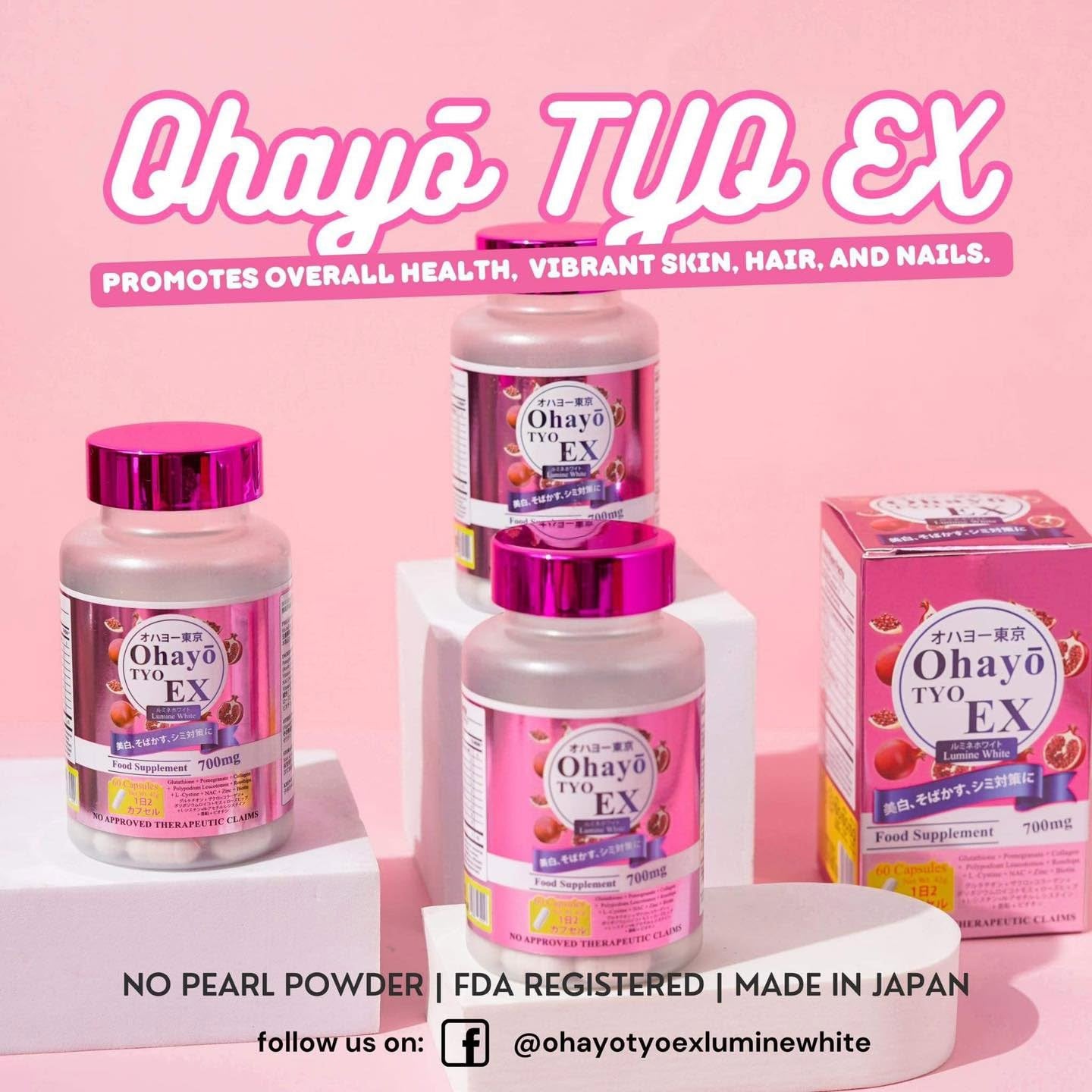 Ohayo TYO EX Lumine White 60 Capsules