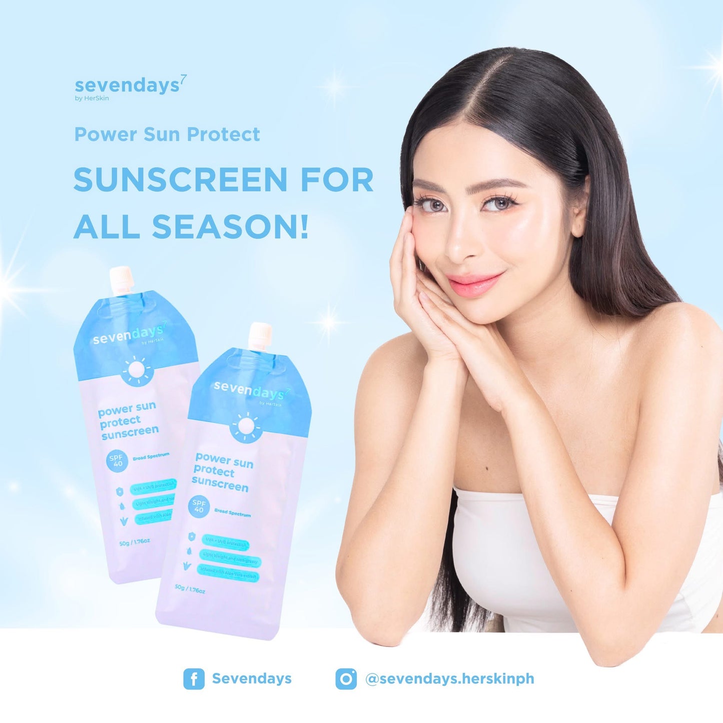 HerSkin Sevendays Sun Protect with SPF45 50g