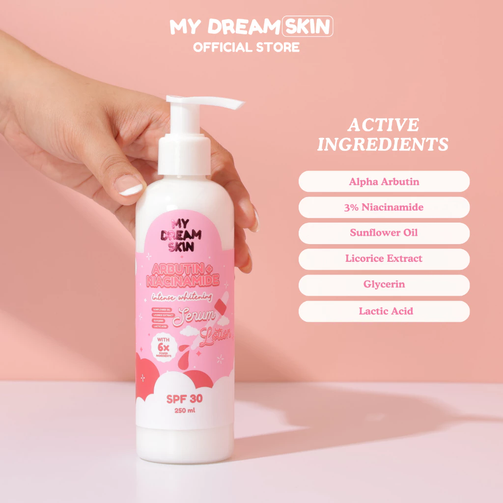 My Dream Skin Arbtin + Niacinamide Serum Lotion SPF30 250ml