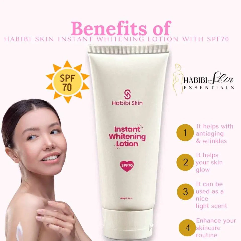 Habibi Skin Instant Whitening Lotion SPF70 100ml