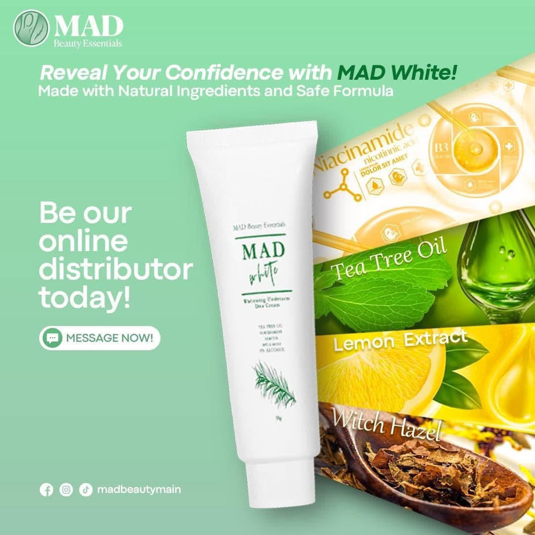 MAD White Whitening Underarm Deo Cream 30g