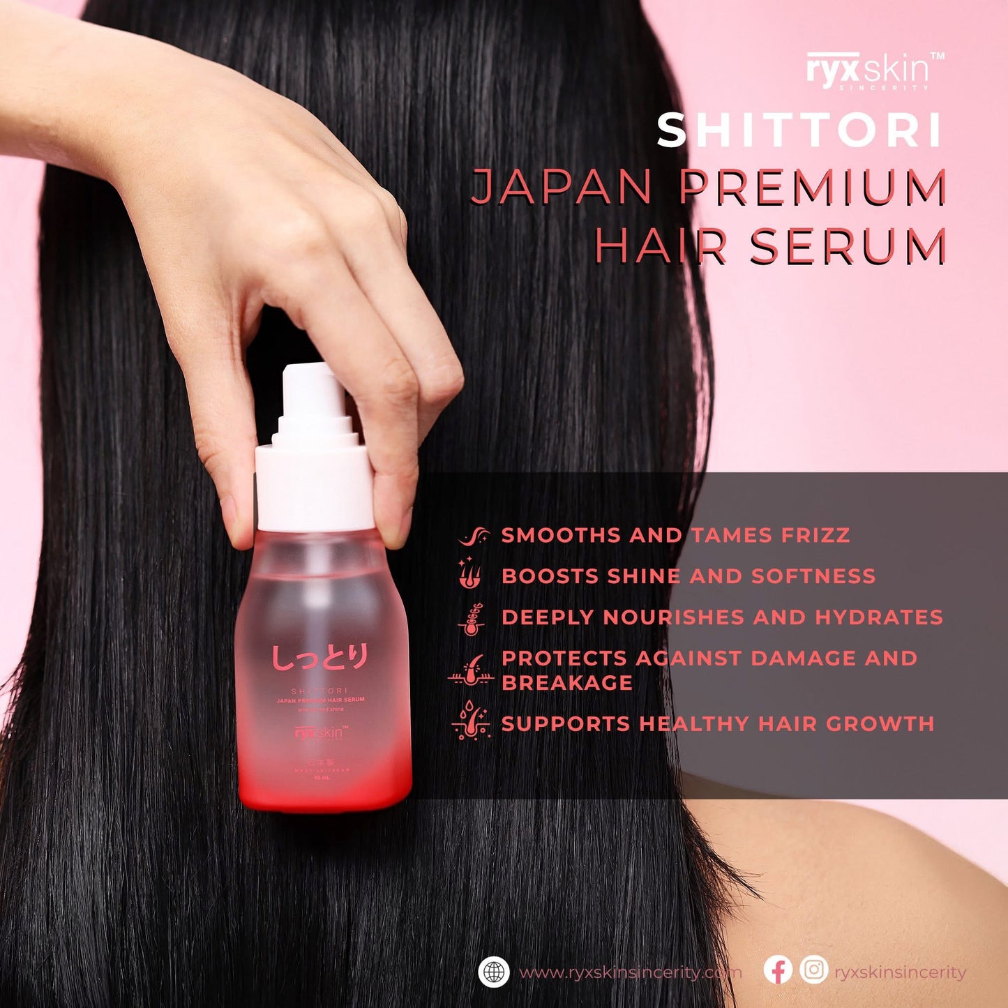 RYX Skin Shittori Japan Premium Hair Serum