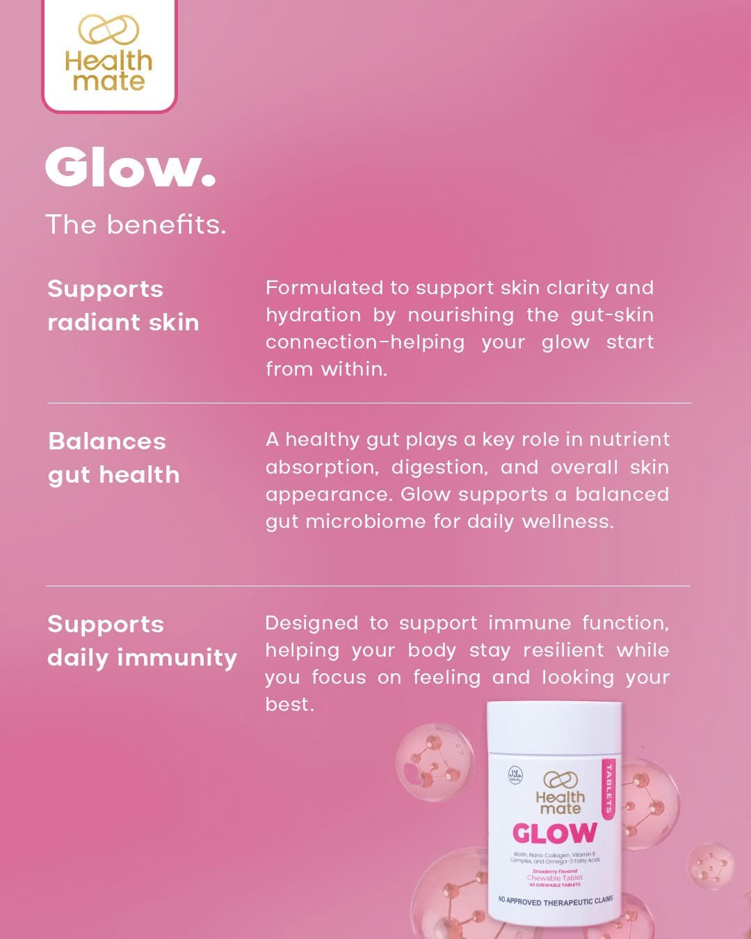 Healthmate Glow (60 Chewable Tablets)