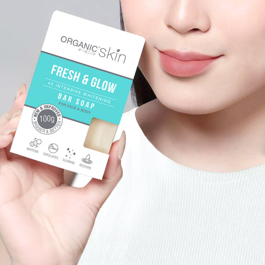 Organic Skin Japan 4x Whitening Soap with Kojic + Vitamin C (100g)