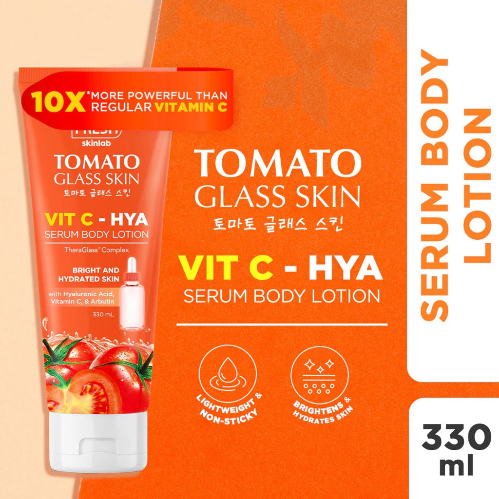 Fresh Skinlab Tomato Glass Skin Vit C - Hya Serum Body Lotion 330ml