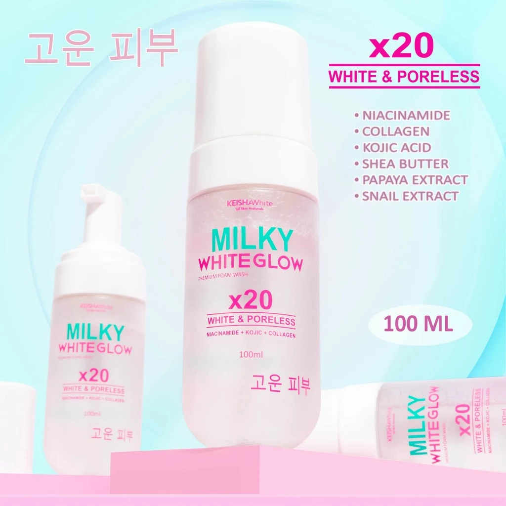 Keisha White Milky White Glow Premium Foam Wash 100ml