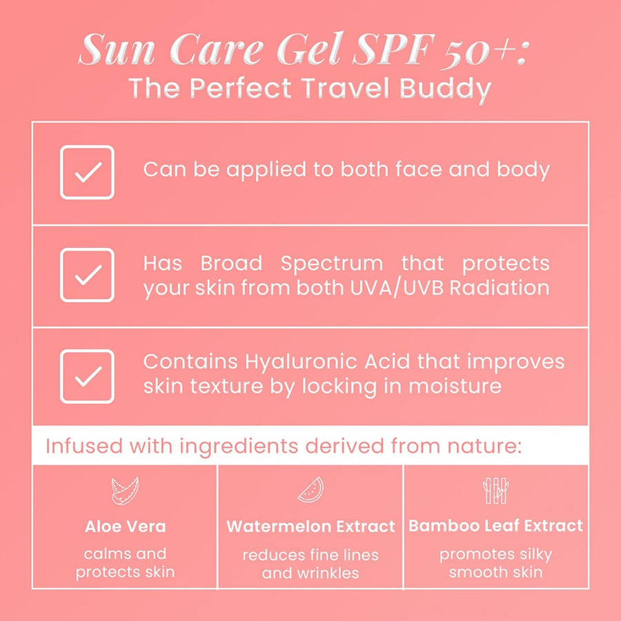 Hello Glow 3-in-1 Lightweight Sun Care Gel SPF 50+ PA++++ 50g