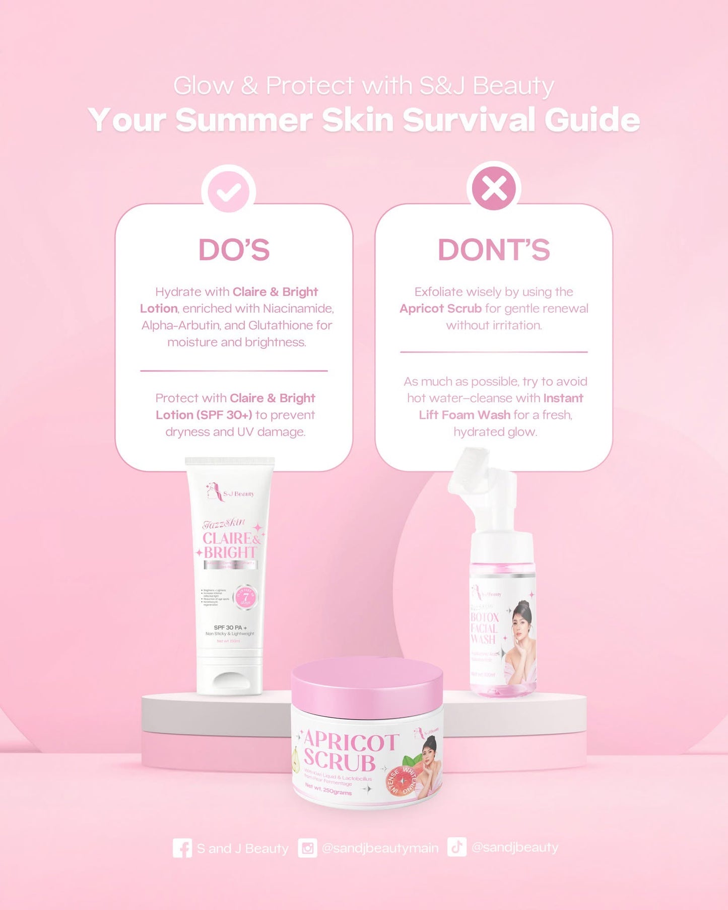 S and J Beauty Botox Facial Wash 100ml