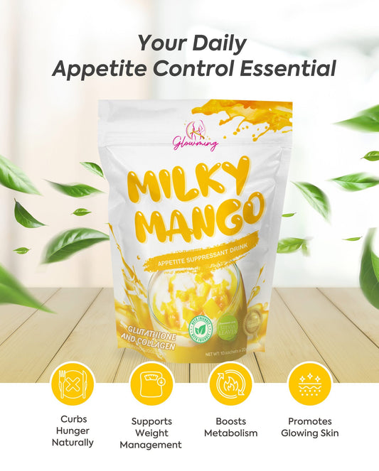 Glowming Milky Mango Appetite Suppresant Drink by Cris Cosmetics 10s
