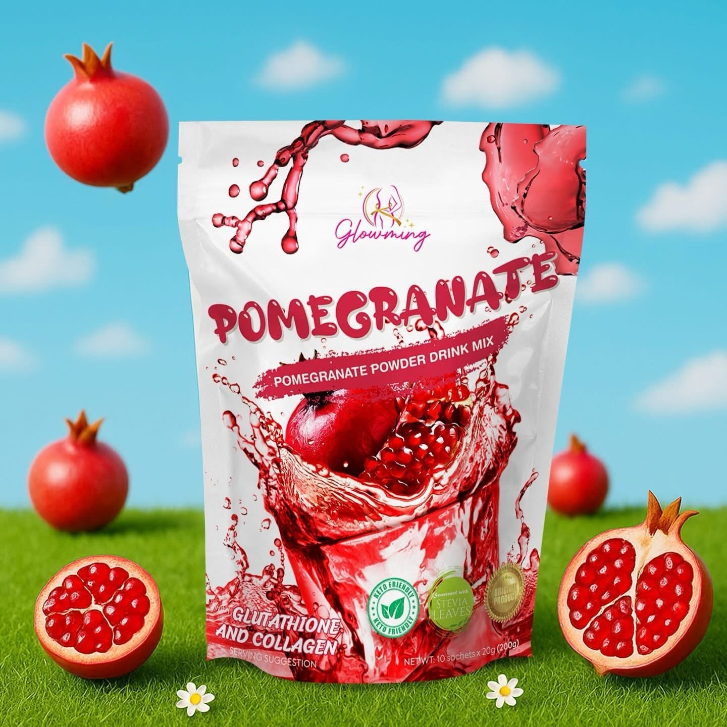 Glowming Pomegranate Detox Drink 10s
