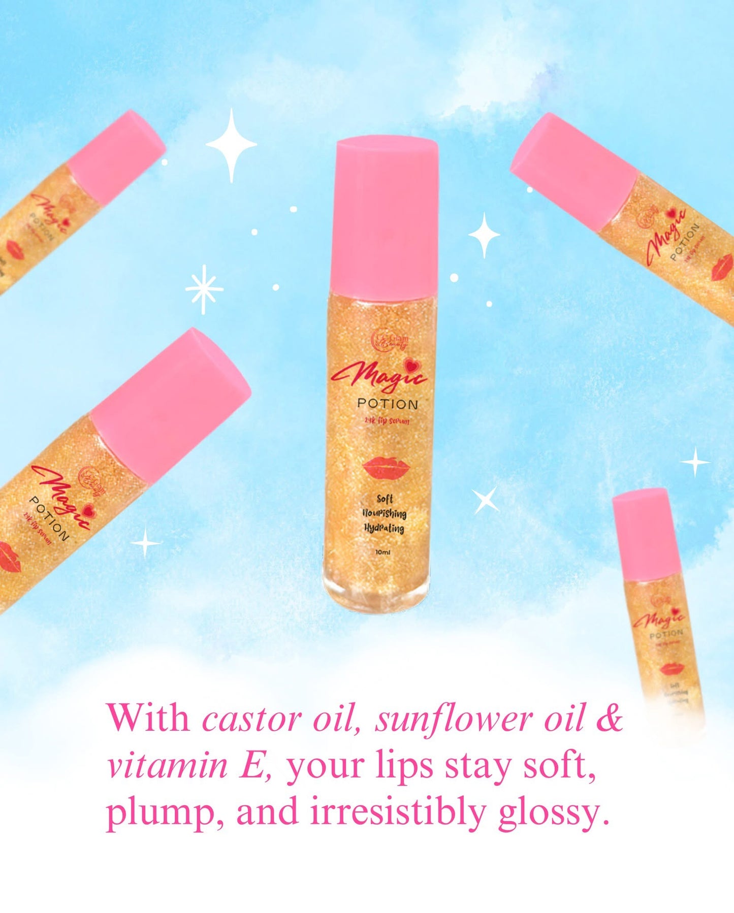 Cris Cosmetics Magic Potion Roll On for Lips and Cheeks 10ml