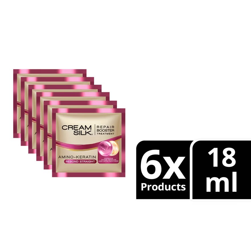 CreamSilk Treatment Keratin Rebond Straight 18ml (6 sachets)
