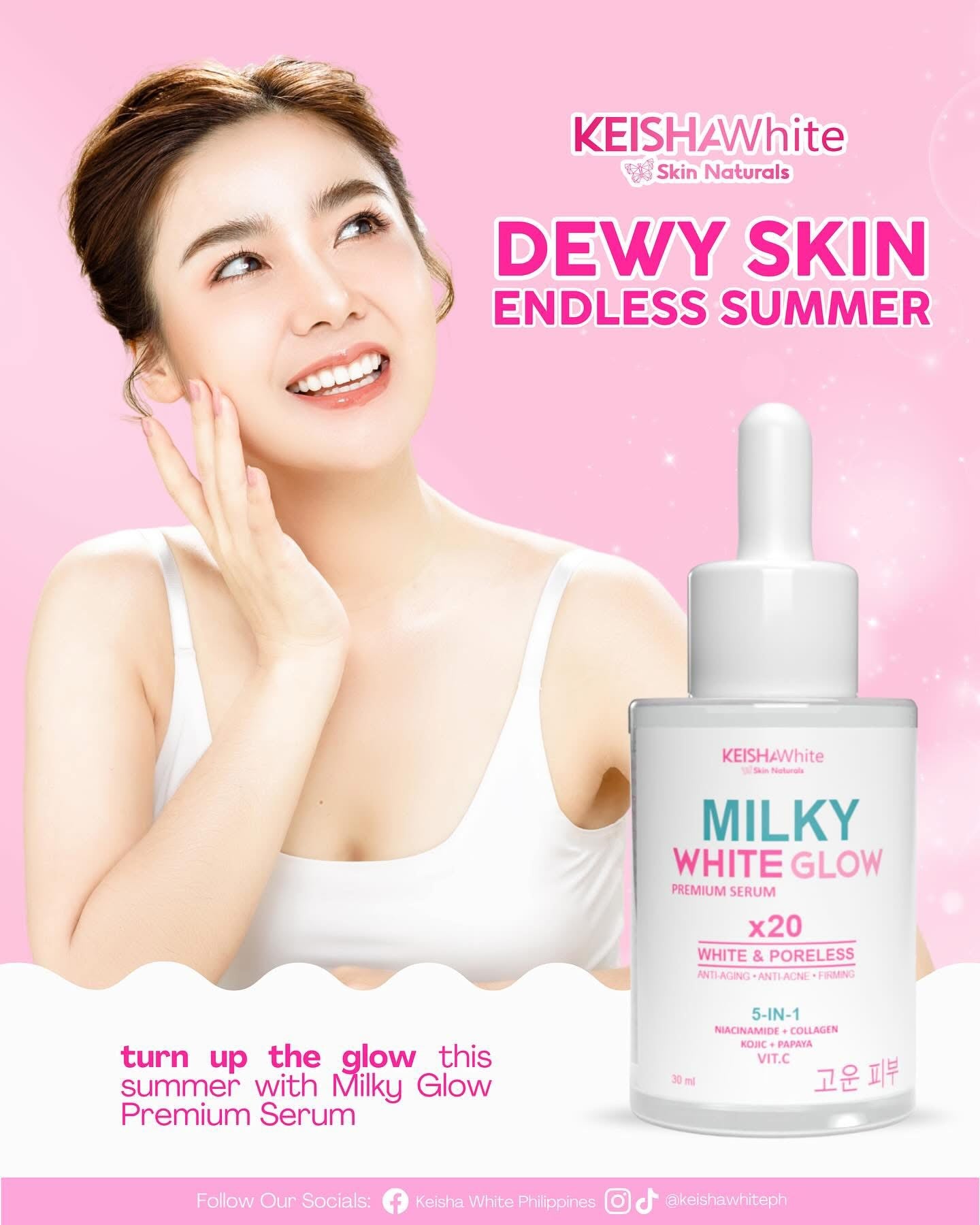 Keisha White Milky White Glow Premium Serum 30ml