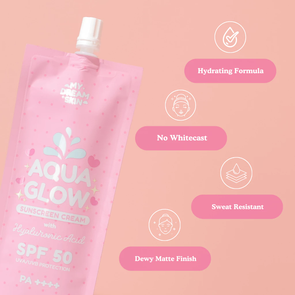Aqua Glow Sunscreen with Hyaluronic Acid 50ml