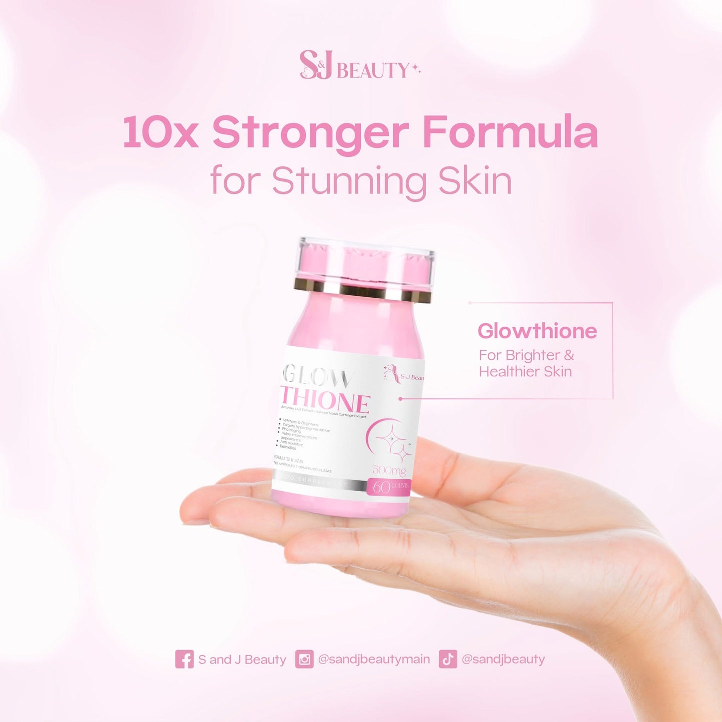 S and J Beauty Glowthione 30caps