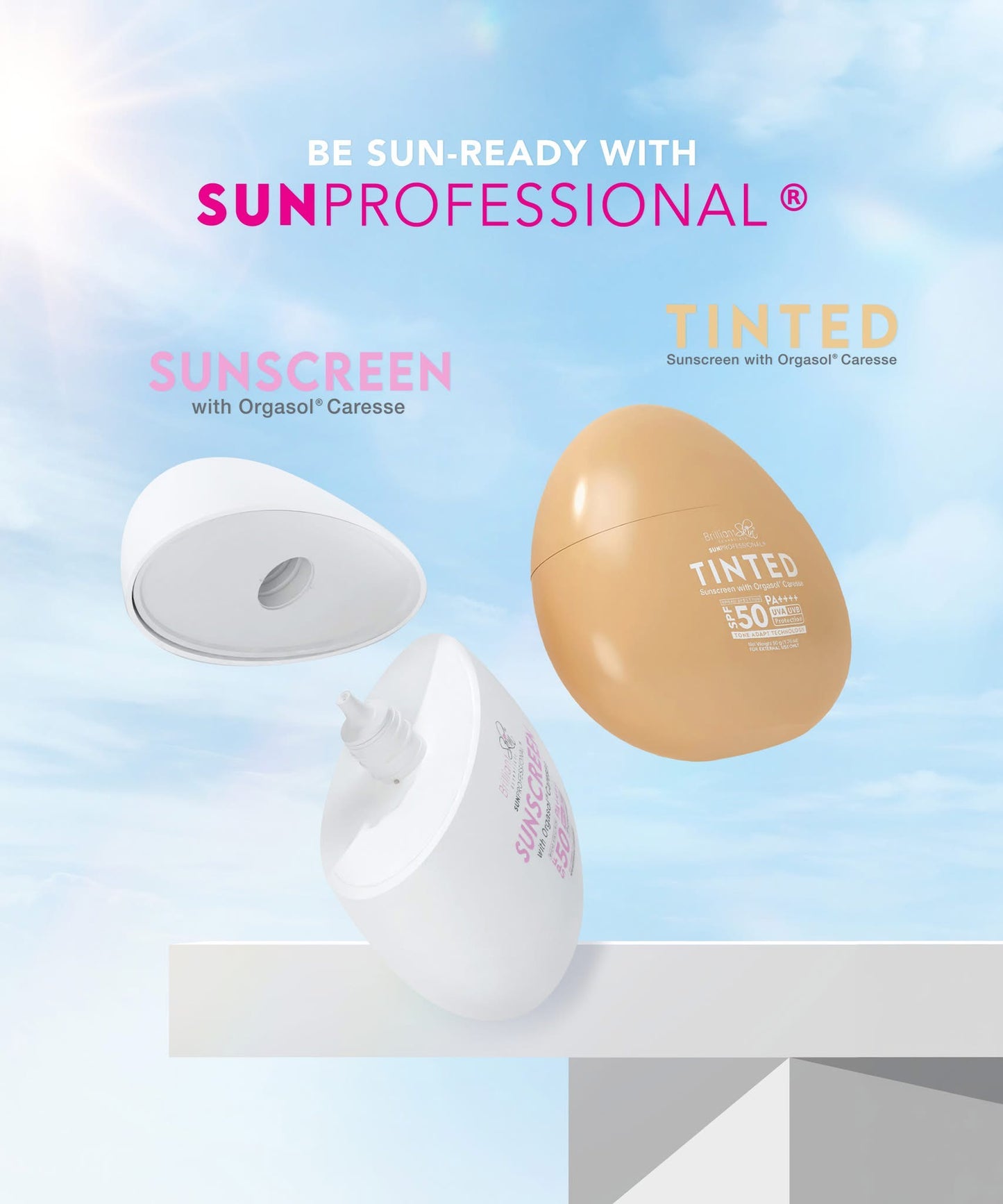 Brilliant Skin Sunprofessional Tinted Sunscreen with Orgasol SPF50 PA++++