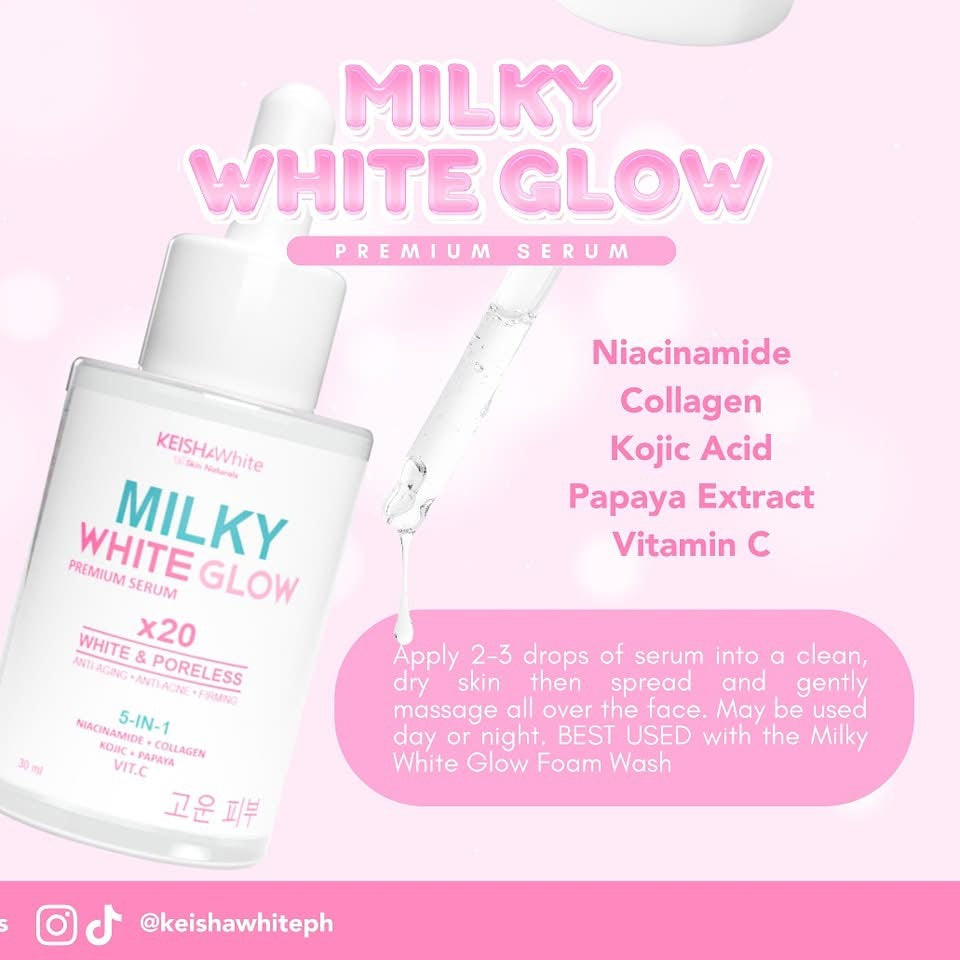 Keisha White Milky White Glow Premium Serum 30ml