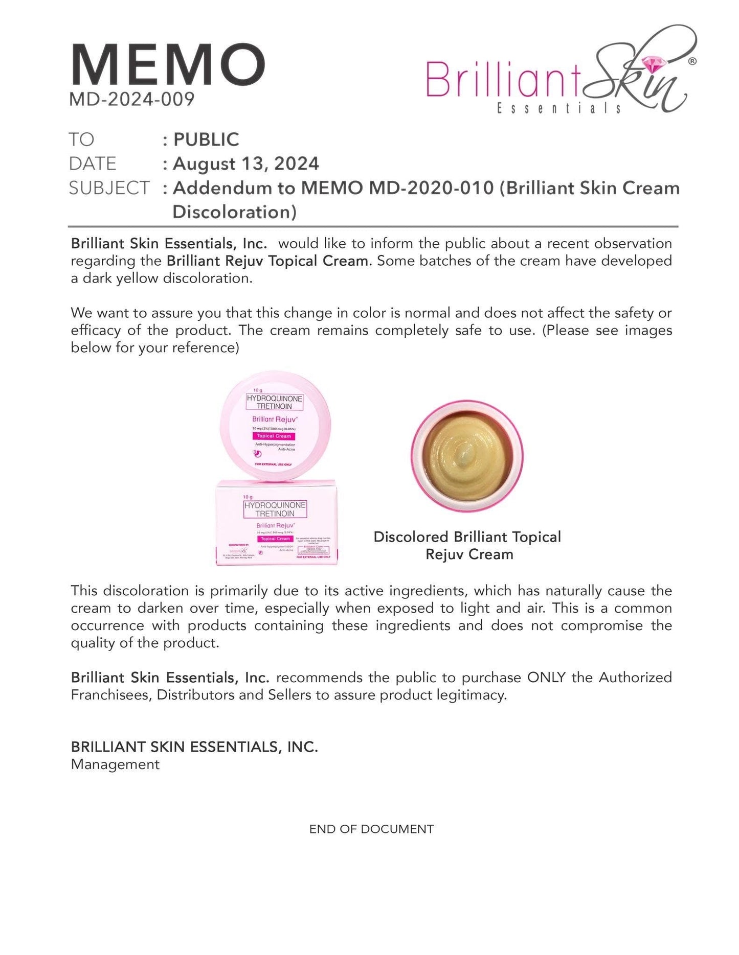 Brilliant Skin Rejuv Night Cream 10g