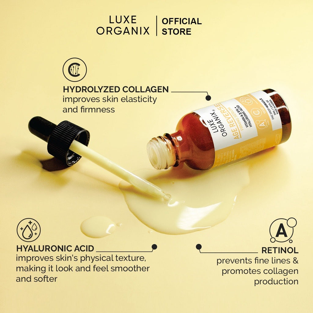 Luxe Organix Age Reverse Collagen Glow Serum (Choose a Size)