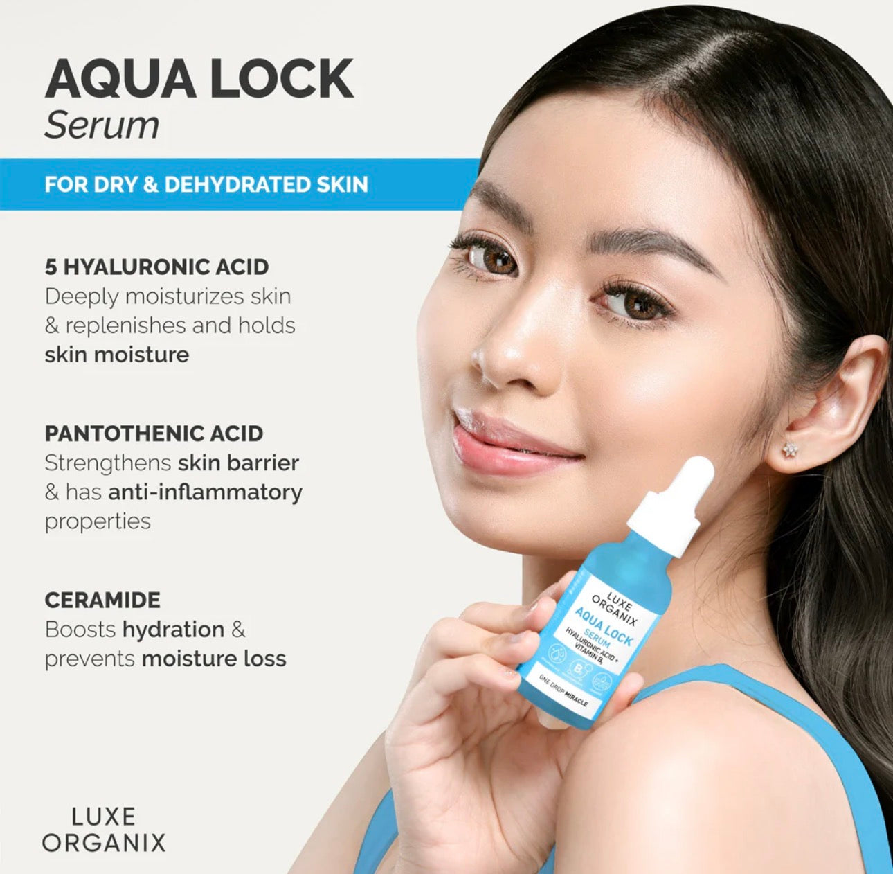 Luxe Organix Aqua Lock HyaGlow White Serum 30ml