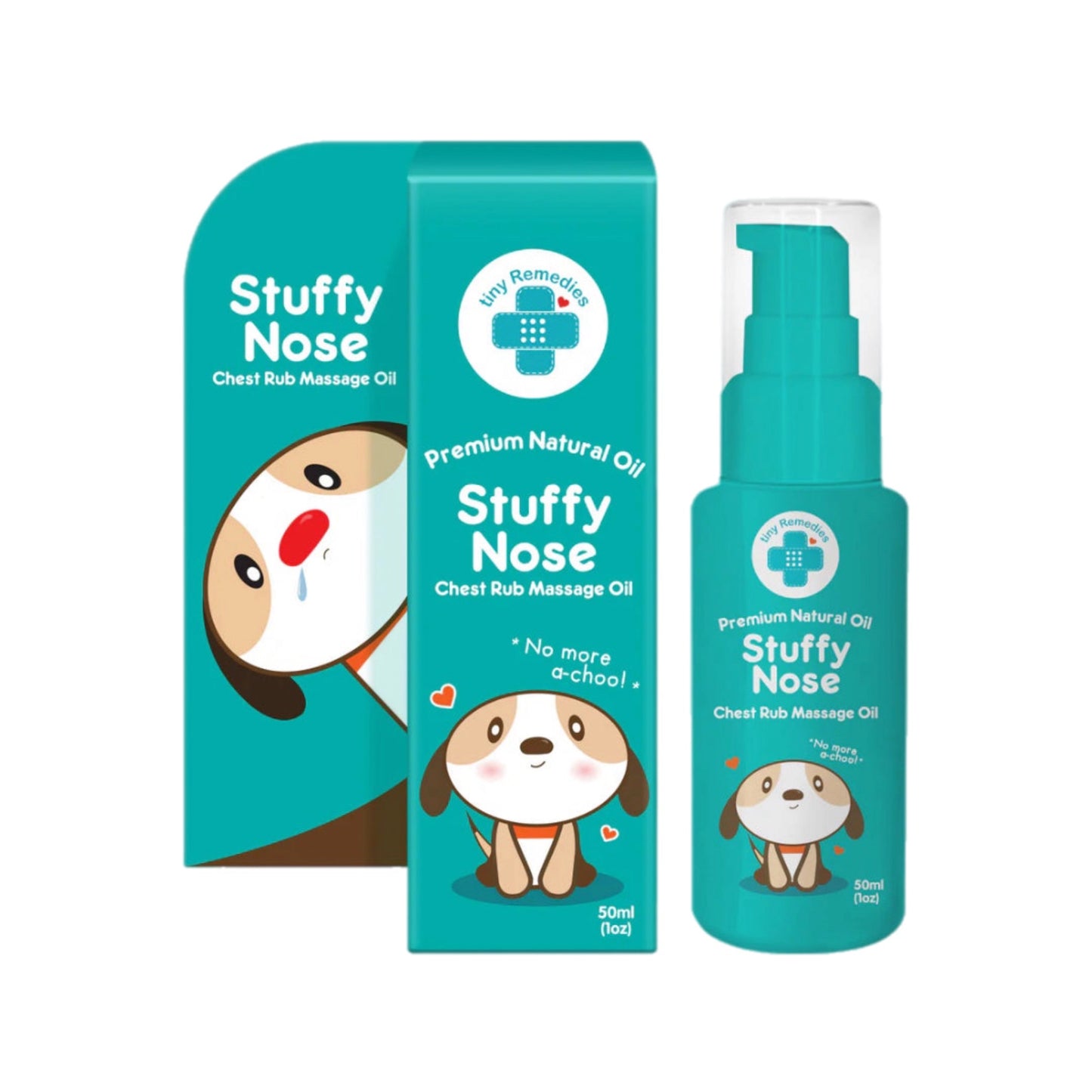 Tiny Buds Stuffy Nose Natural Baby Chest Rub Massage Oil 50ml