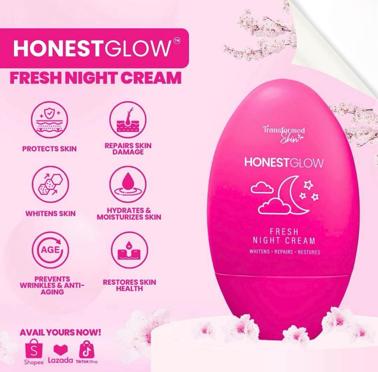 Honest Glow Night Cream 50g