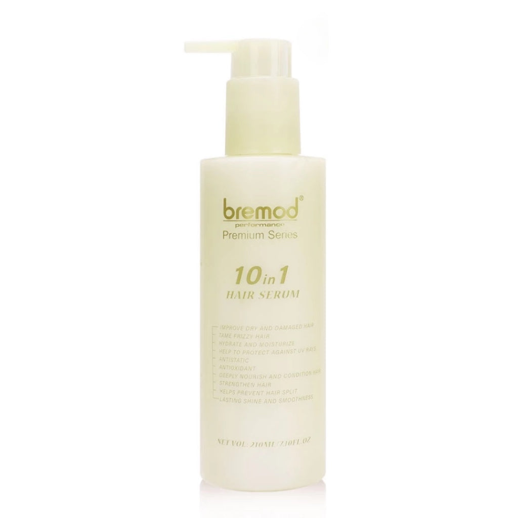 Bremod Premium Hair Serum 10-in-1 Hydrate Smooth Frizz Shiny Moisturizing Care Treatment 200ml
