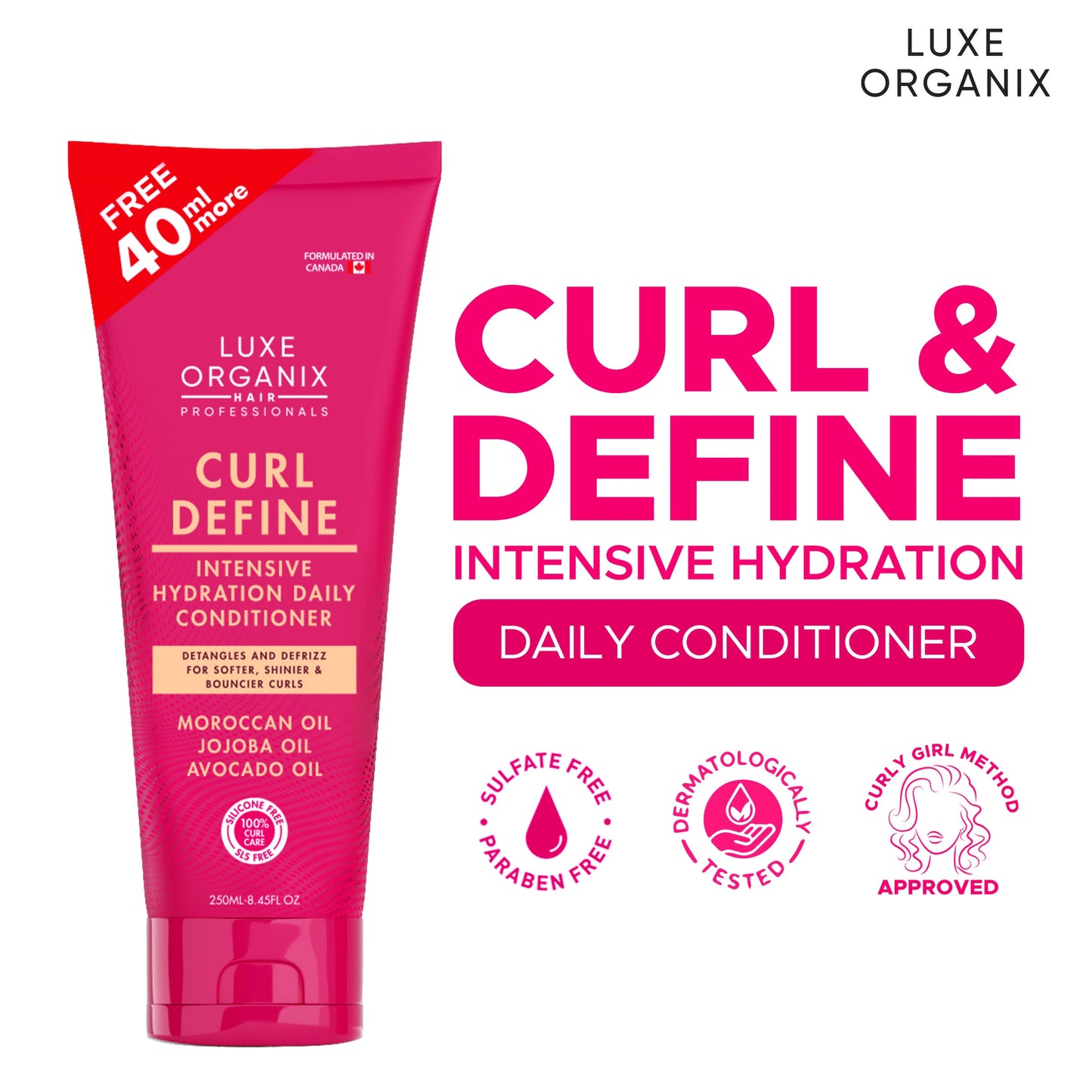 Luxe Organix Curl Define Intensive Hydration Daily Conditioner 210ml
