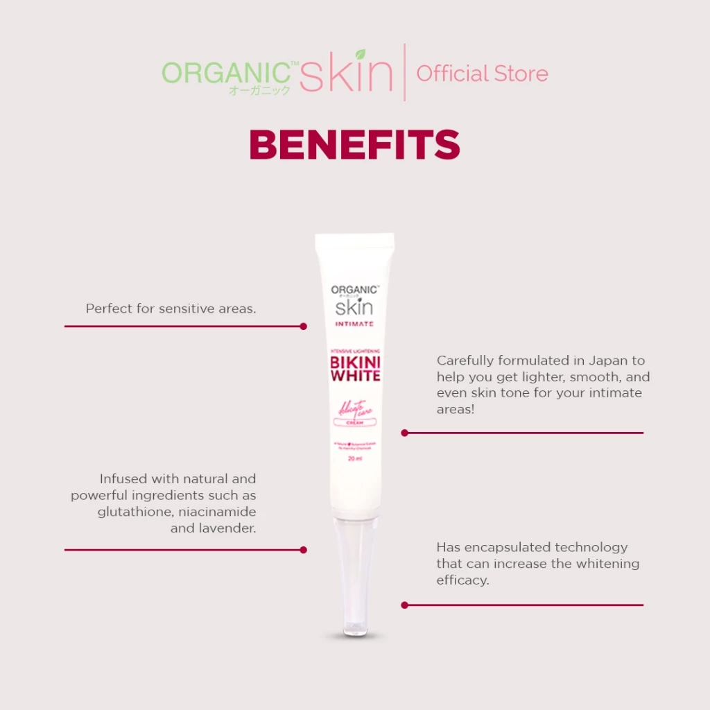 Organic Skin Intimate Bikini White Cream 20ml